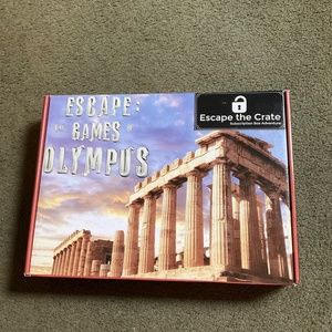 NIB - unopened Escape The Crate Game - Escape the Games of Olympus.